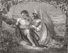 EDUCATION. Exhibition of The royal academy. The Awakened Conscience 1849 print