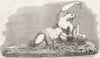 CHILDREN. Ino and the Infant Bacchus, in marble 1849 old antique print picture