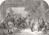 SOCIETY. Fine Arts-The British Institution. La Fete De Mariage 1844 old print