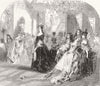 SOCIETY. Brunetta and Phillis 1844 old antique vintage print picture