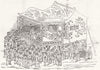 THEATRE. Chinese Theatre 1844 old antique vintage print picture