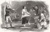 DANCE. The Dancing Academy 1852 old antique vintage print picture