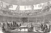 LIVERPOOL. Soiree at Mechanics; Inst, Dickenss Address 1844 old antique print