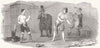 LONDON. Haymarket Theatre new Burlesque of Gemini-Combat 1852 old print