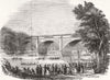 DURHAM. The Durham regatta 1844 old antique vintage print picture