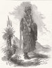 SOUTH AFRICA. Negro queen 1852 old antique vintage print picture