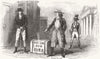 LONDON. The Westminster Play, 1852 Epilogue to the Adelphi 1852 old print