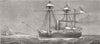 TURKEY. Torpedo Warfare-H M S Flamingo in Besika bay 1877 old antique print