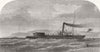 SHIPS. The Double screw Gun-boat snap 1873 old antique vintage print picture