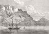 SEYCHELLES. HMS Lyra disembarking liberated slaves at Port Victoria 1867 print
