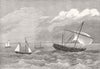 MADAGASCAR. Capture of a slave Dhow HMS Lyra west coast 1867 old antique print