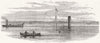 LONDON. Wreck of the steamer Batavier in the Thames, near Barking 1872 print