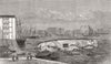 LONDON.Capsizing of ship Benlida Wapping entry to Docks,during wind Oct 29 1863