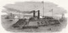 US AMERICAN CIVIL WAR. Federal Gun-boat 1862 old antique vintage print picture
