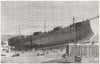 LONDON. Independencia, Brazilian ship, post attempted launch at Blackwall 1874