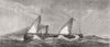 IRELAND. Argentine Monitor El Plata in a wind south coast of 1875 old print