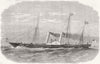 ESSEX. New Royal Yacht Alberta carrying Queen down river to The Nore 1865