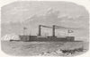 SRI LANKA. The Brazilian river Gun-boat Colombo 1866 old antique print picture