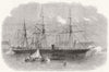 US AMERICAN CIVIL WAR. Suspected confederate ship Pampero seized Glasgow 1864