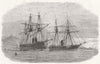 ITALY. H M S Lord Clyde Ashore on the Island of Pantellaria 1872 old print