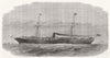 PACIFIC. Steam navigation company's new Iron mail Ship Quito 1864 old print