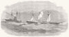 ROMANCE. Rover's Bride abandoned sea-Boat Royal Mail ship Atrato boarding 1857