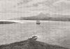 KERGUELEN. Depth exploring Voyage. HMS Challenger Anchor Royal sound, land 1874