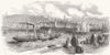PAS-DE-CALAIS. Entrance to Boulogne-sur-mer c1853 old antique print picture