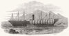 SHIPS. The Great Britain steam-ship. The Great Britain beginning to Rise 1847