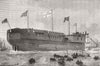 GERMANY. Launch of the German Ironclad frigate Deutschland, at Poplar 1874
