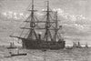 ESSEX. H M S Repulse Aground off The Nore 1871 old antique print picture