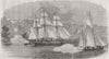 GERMANY. Prince Alfred on board the Louise, at Babelsberg 1858 old print