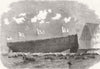 HAMPSHIRE. Our Ironclad fleet. Launch. Royal Alfred-ship at Portsmouth 1864