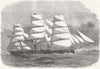 LONDON. New Iron Ship, built for Australian trade, money Wigram Blackwall 1864