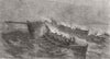 WALES. The Tenby Life-boat saving the crew of the Smack Bruce, of Milford 1859