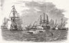 MANCHE. The Queen on board the Fairy proceeding to the Arsenal, Cherbourg 1858