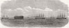 ATLANTIC ISLANDS. The Bermuda floating Dock passing down channel 1869 print