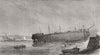 SHIPS. Attempt to launch ironclad Independencia built for Brazilian Govt 1874