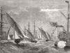SPAIN.Channel fleet Regatta at Vigo-Sultan's Pinnace winning Admiral's cup 1874