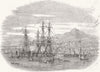 ITALY. The Taking of Messina 1848 old antique vintage print picture