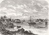 CAROLINE ISLANDS. Bilder Don den Carolinen Inseln. Port of Tomil, Yap 1888 map