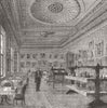 LONDON. Dining-room of the Garrick Club c1880 old antique print picture