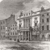 LONDON. St Jamess Theatre c1880 old antique vintage print picture