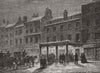 LONDON. The Old Haymarket Theatre c1880 antique vintage print picture