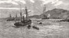 ITALY. Wreck of & ship Travancore in Castro Bight Otranto 1880 old print
