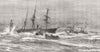 DEVON. Severe wind English channel-steamship Hankow Plymouth Breakwater 1880