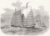 CHINA. Merchants Lorchas Employed in Guangdong river 1857 old antique print