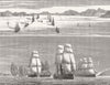 TURKEY. British fleet Dardanelles; 1 nearing Kum Kaleh; 2 at Mouth 1878 print
