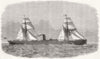 BELGIUM. The Leopold, Antwerp to Valparaiso mail steamer 1873 print