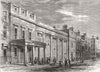 LONDON. Exterior of the Tottenham street theatre, 1830 c1880 old antique print